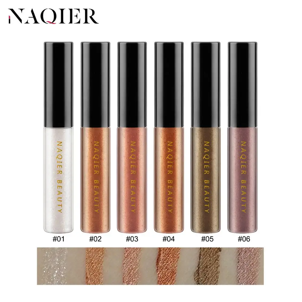 Подводка для глаз NAQIER блестящая подводка водостойкая жидкая блестящие тени век
