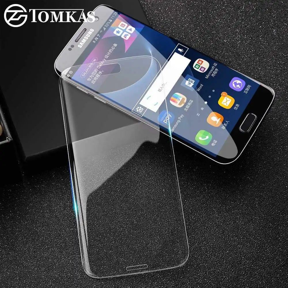 TOMKAS для samsung Galaxy S7 Edge Защитное стекло для экрана 3D покрытие для samsung Galaxy S6 Edge закаленное стекло