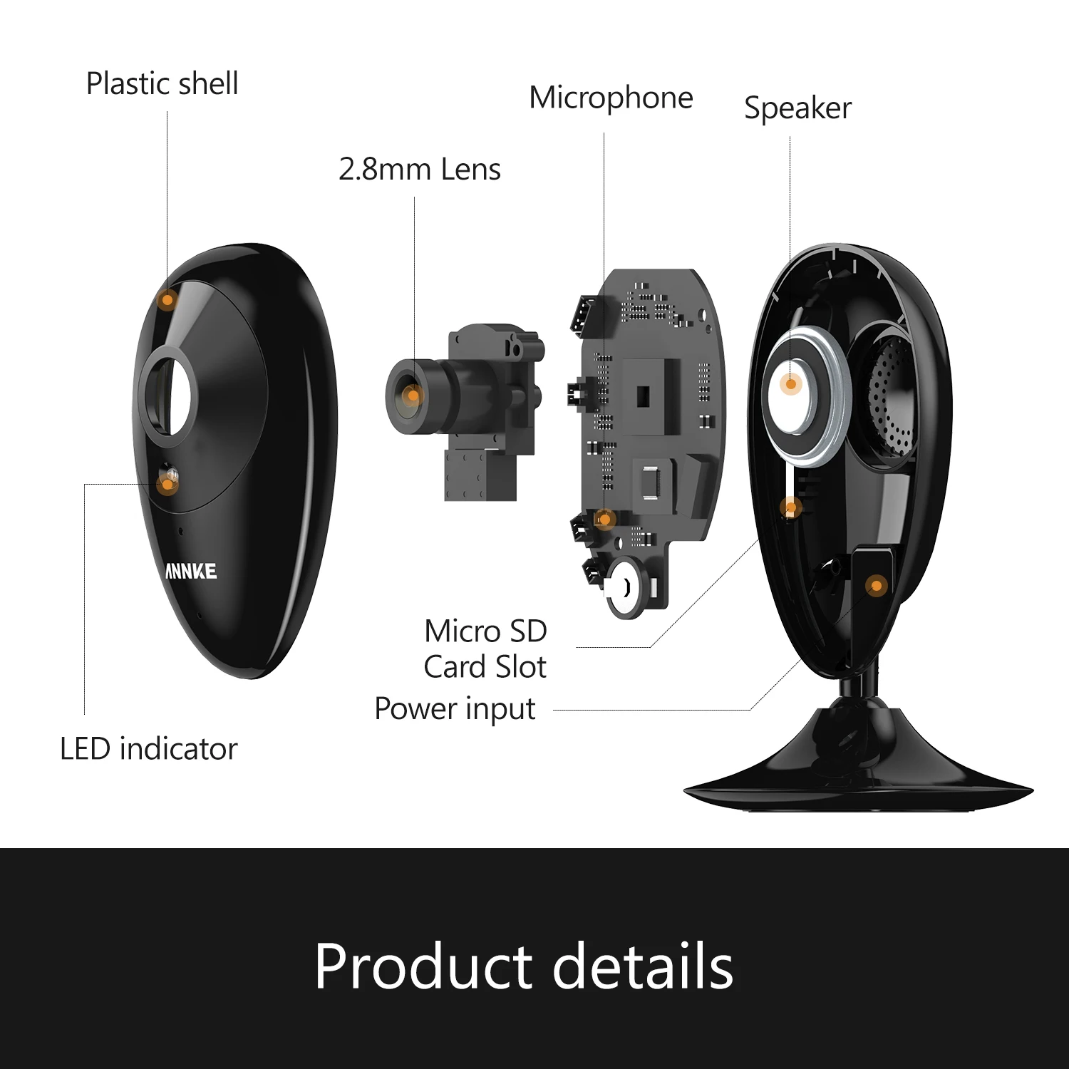 2018 модель Nova S 2MP 1080 P умная WiFi ip камера сетевая ночного видения видеонаблюдения