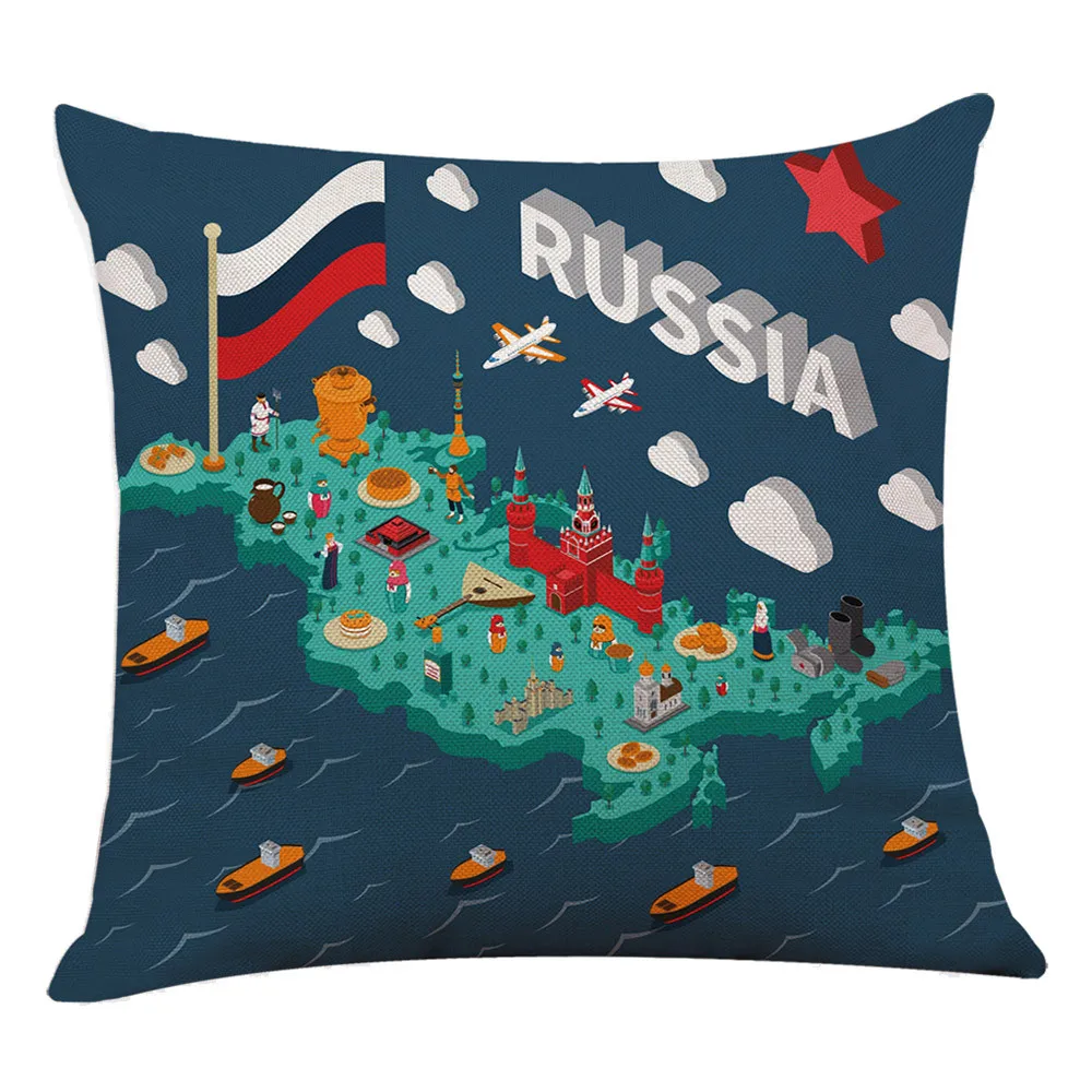 9 видов стилей наволочки подушки Чехлы хлопковый льняной квадратный Талия