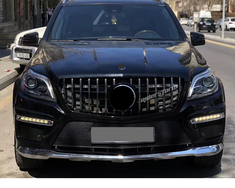 GL класс GT гриль Вертикальный стиль для Mercedes Benz X166 SUV Авто 2013- GL350 GL400 GL500 подтяжку лица решетка