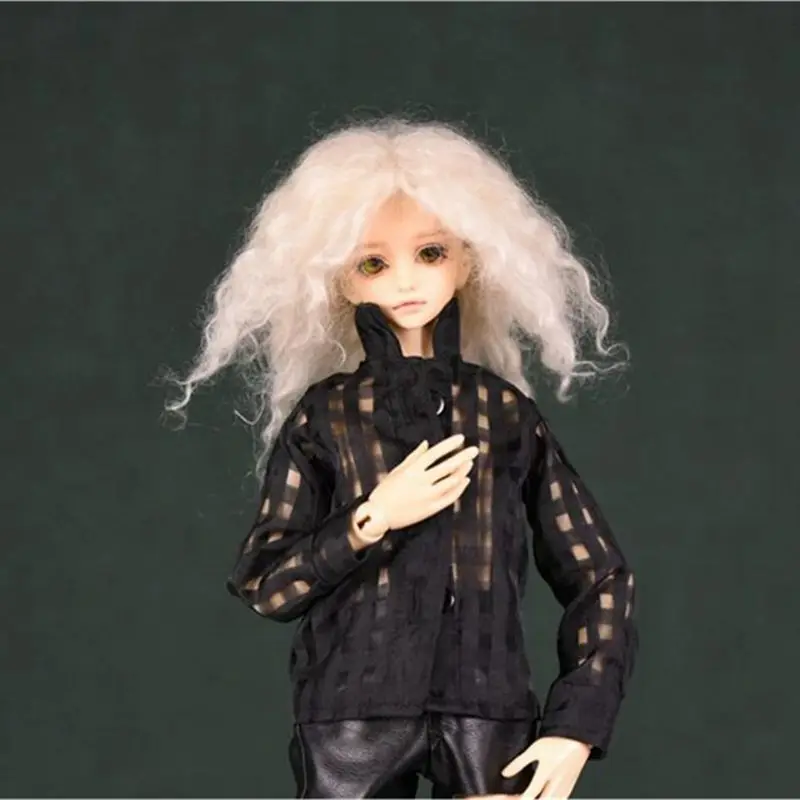 for 38-45cm dolls 1/4, кукольная одежда, крутая, черная, белая, с дырками, модная рубашка, сделай сам, игрушки для детей, аксессуары для кукол, одежда для Bjd кукол, подарки - Цвет: for 38-45cm dolls