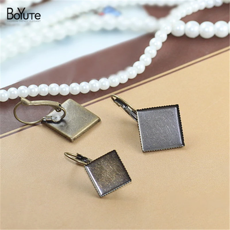 BoYuTe 50 шт. 7 цветов 8 мм 12 15 квадратная фотобумага зажим для рукоделия|earring jewelry