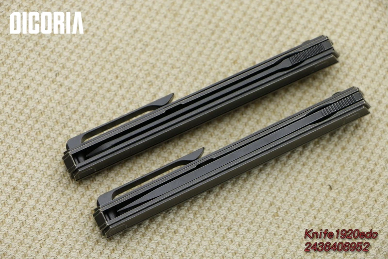 Dicoria Интендант M390 лезвие TC4 titanium Тактический шарикоподшипник Флиппер складной