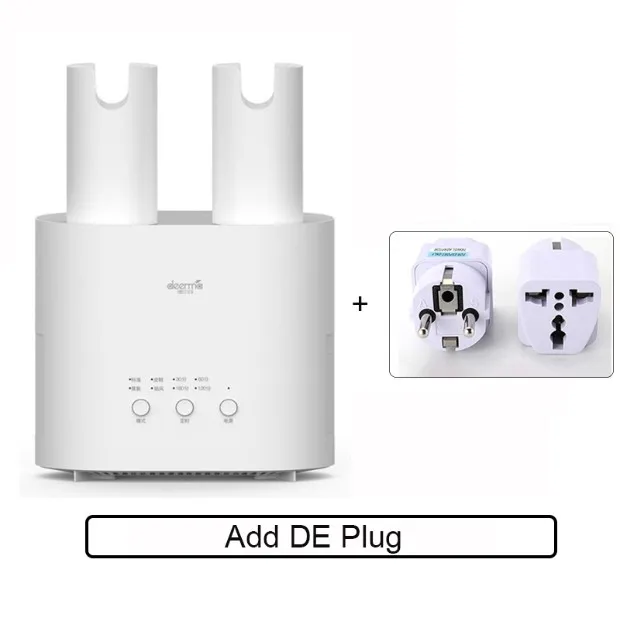 Add DE Plug Xiaomi mijia Deerma сушилка для обуви многофункциональная DEM-HX20 интеллектуальная Выдвижная многофункциональная стерилизация u-образная сухая обувь - Цвет: Add DE Plug