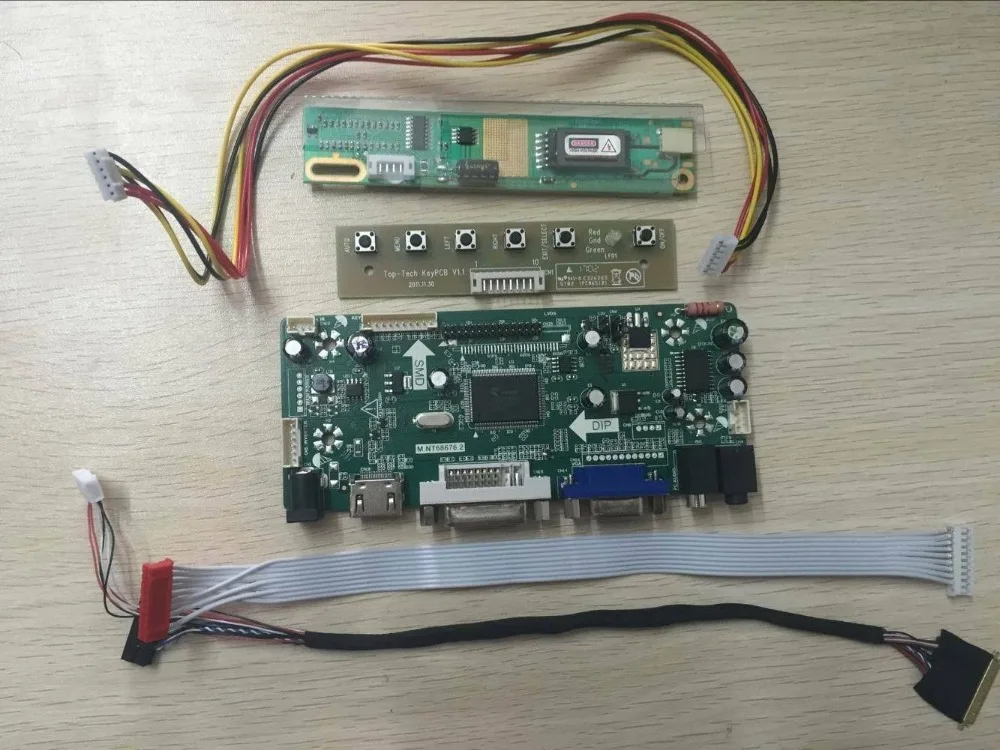 

Latumab New Kit for Kit for LP150U03(A2)(P1) ( HDMI+DVI+VGA ) LCD Screen Controller Board NT68676 Free shipping