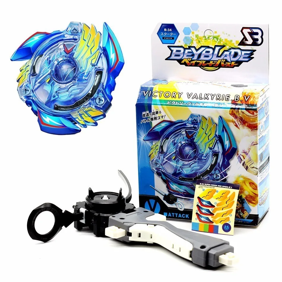 B34 Красочная коробка Beyblade Burst для продажи металлический Fusion 4D BB807D B66 B48 B34 B35 B59 B41 пусковая установка волчок Набор детских игровых игрушек - Цвет: B34