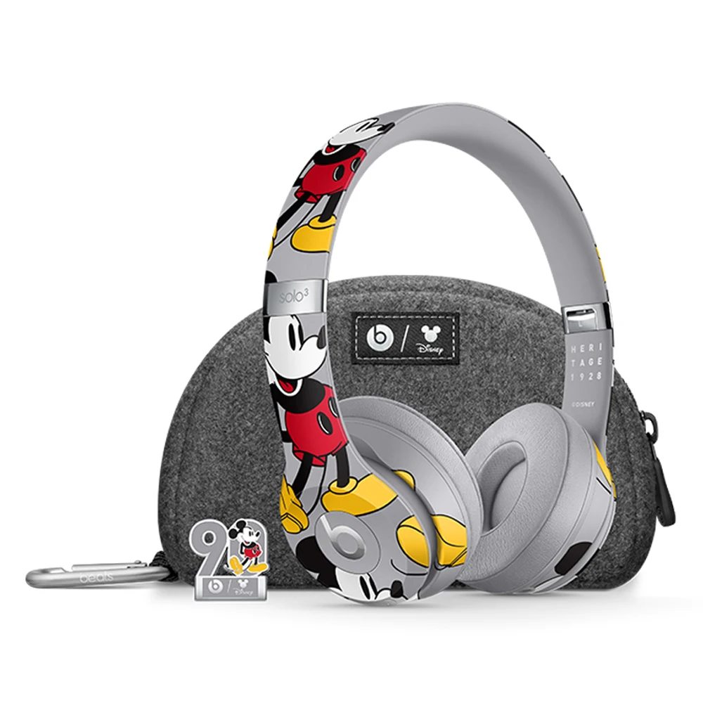 Beats Наушники Solo3 беспроводная Bluetooth гарнитура Микки 90-летие издание на ухо наушники Handsfree с микрофоном