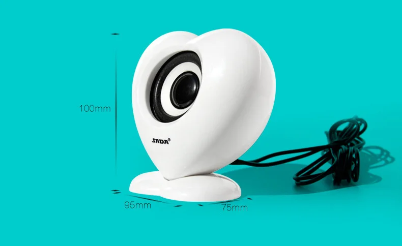 Мини динамики SADA для ПК и MP3 проводные USB 3 5 мм 1 0 канала AUX ноутбука с милыми