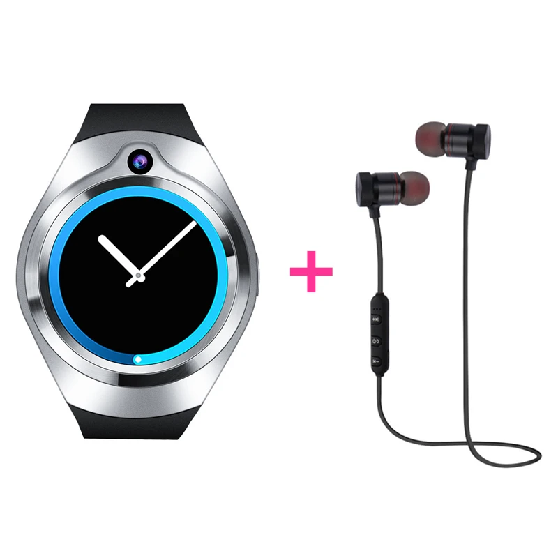 silver add headset Смарт-часы GW11 для SAMSUNG gear S3 поддержка 2MP, камера, монитор сердечного ритма, Смарт-часы для мужчин и женщин, женские PK KW88 KW98 x5 M5 H5 - Цвет: silver add headset