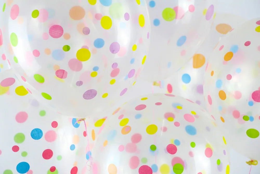 12 дюймов прозрачные воздушные шары Красочные Детские душ баллон украшения