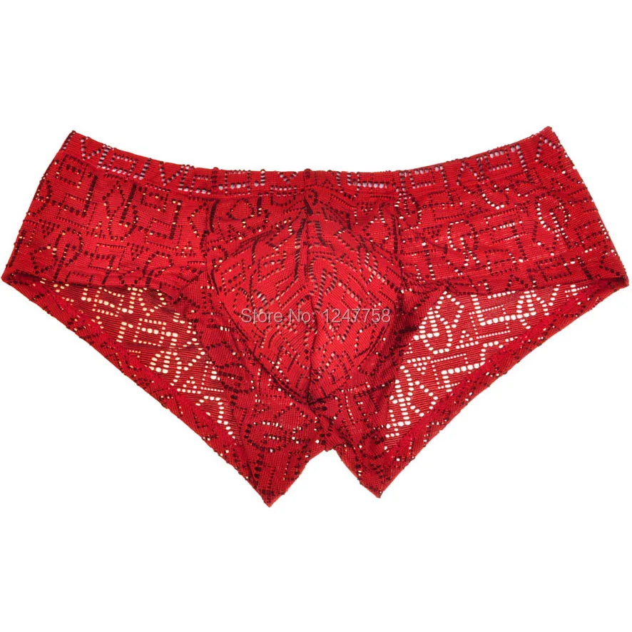 Мужские мини плавки трусы бикини с ажурным рисунком нижнее белье жаккардовые
