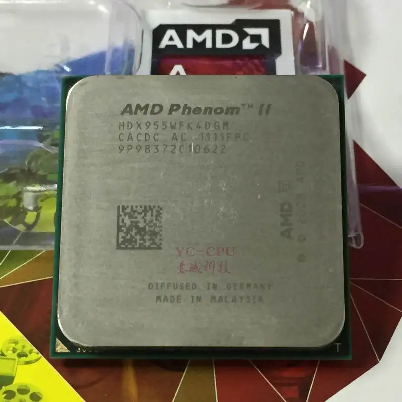 AMD Phenom II X4 955 Процессор Quad-Core (3.2 ГГц/6 М/95 Вт) Socket AM3 AM2 + 938 контактный CPU (работает 100%