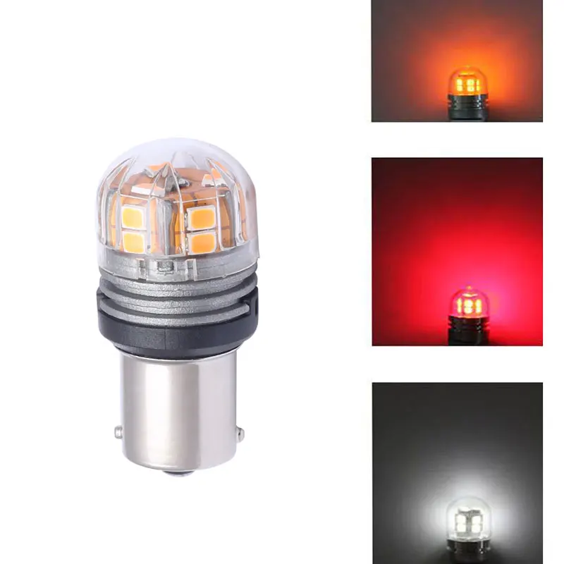 2 лампы S25 1156 15SMD проигрывания тормозной светильник светодиодный 460LM супер яркий