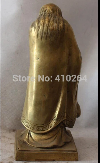 10 &quotкитайская Бронзовая резная подставка Great Lao Tzu Lao-tzu Лао-Цзы на основании