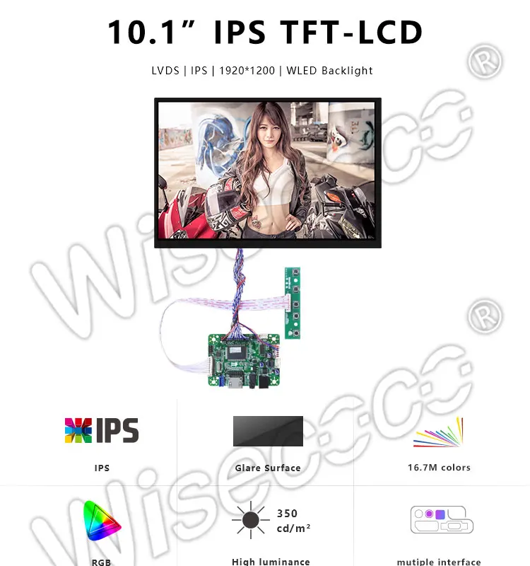 CLAA101FP0A XG 10,1 дюймовый дисплей HDMI lcd TFT 1920 × 1200 дисплей с 45 pin LVDS контрольная плата драйвера для Raspberry Pi 3 2B B