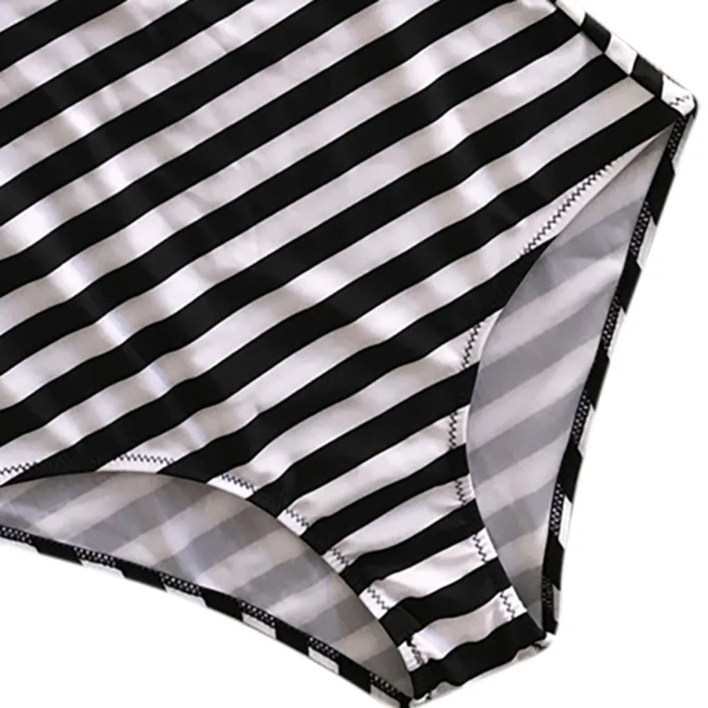 SAGACE двухсекционный костюм полосатые лямки для купальников купальник с открытой