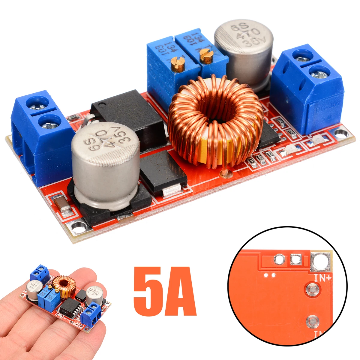 

1pc Adjustable Buck Module Converter Constant Current Voltage Regulator Buck Step Down Charging Board Module 0.8-30V to 5-32V