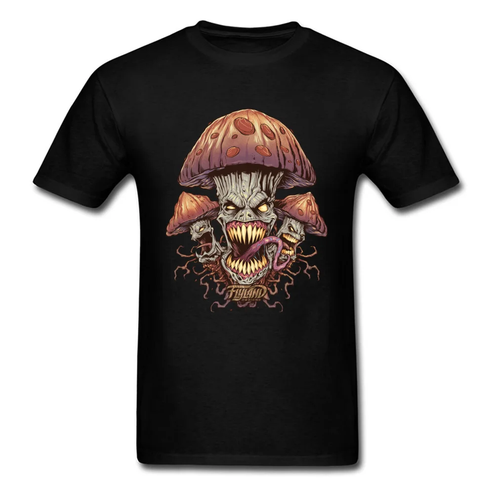 

Satan Evil Mushroom Image T-Shirt Pure Cotton Slim Fit Fitness Tops Shirts Men's Funny T Shirt Fashionable Summer Casual T-Shirt