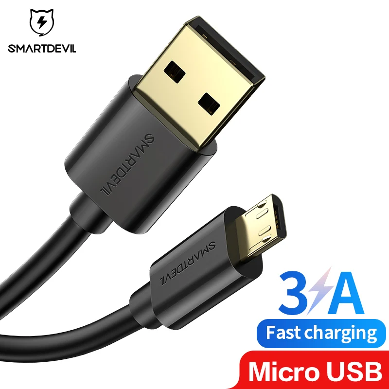 SmartDevil Micro USB кабель передачи данных для быстрой зарядки Шнур Универсальный Для huawei samsung Xiaomi планшет Android, телефон Кабель-адаптер