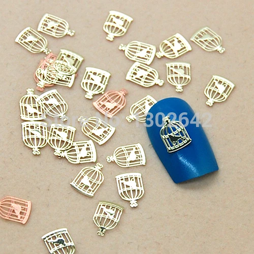 200 шт./упак. DIY металлическая птичья клетка 3D аксессуары для маникюрного салона