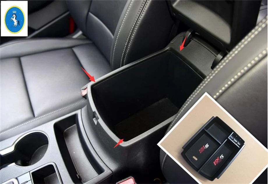 Yimaautotrims центральный поддон подлокотник контейнер Крышка для KIA Sportage автоматическая модель/пластик