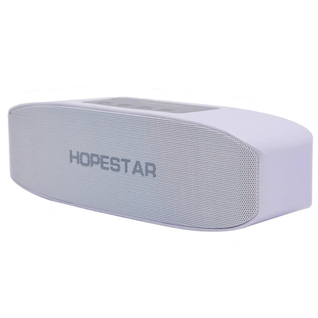 Белый EStgoSZ HOPESTAR H11 Bluetooth динамик Hifi беспроводной Саундбар двойной бас стерео Поддержка USB TF AUX FM с зарядным устройством - Цвет: Белый