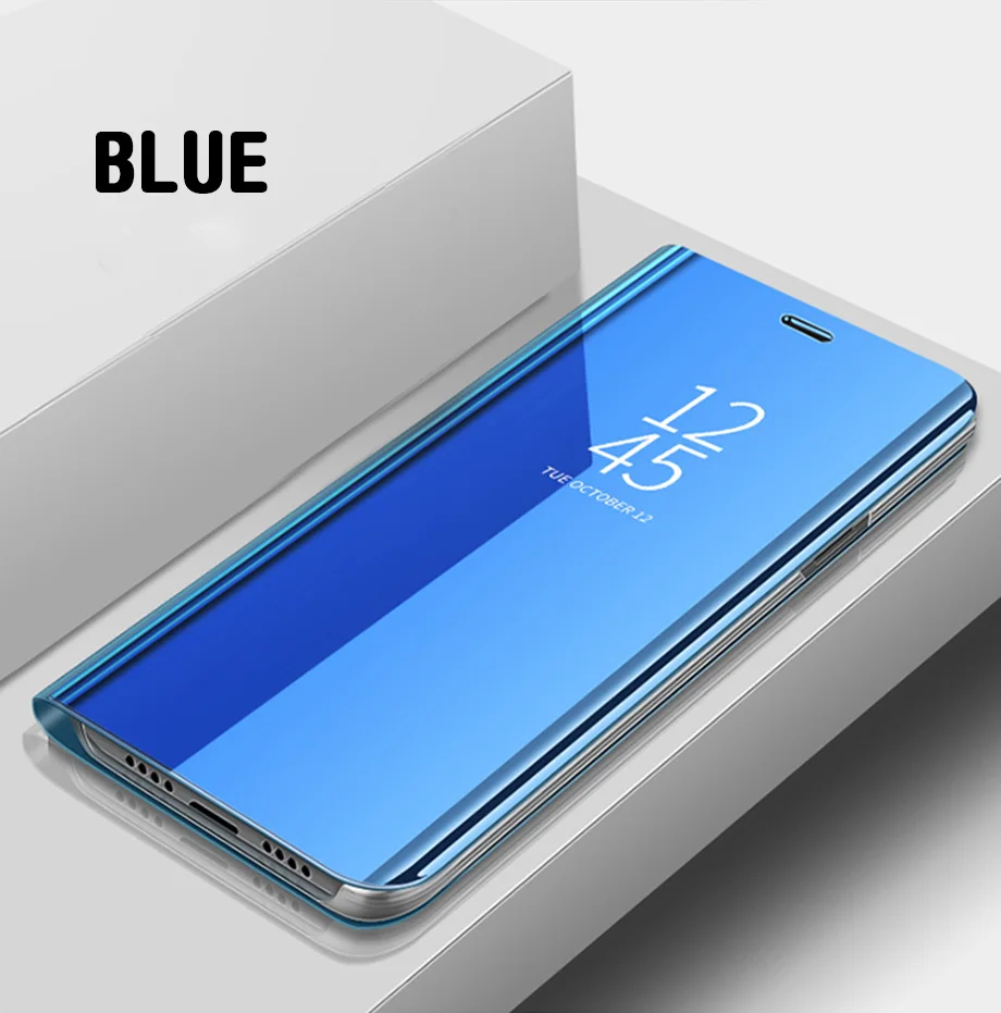 Умный зеркальный флип-чехол для телефона Samsung Galaxy A70 A50 A40 A30 A20 A10 S8 S9 Plus, чехол-подставка для M10 M20 M30, чехлы
