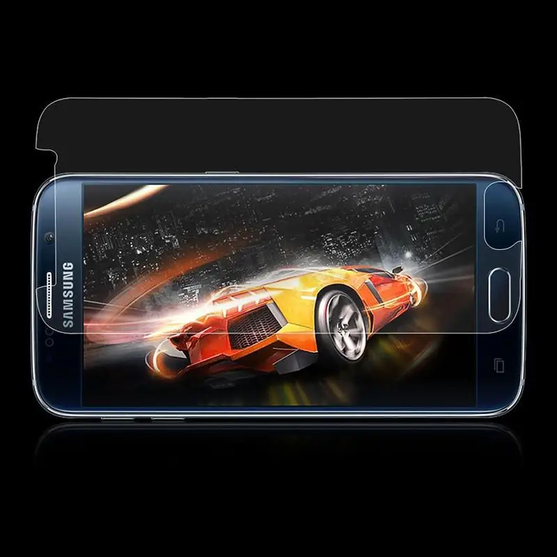 9H Anti-Scratch Premium 0.3mm 2.5D Tempered Glass Screen Protector For Samsung Galaxy S6-(2 Packs) | Мобильные телефоны и