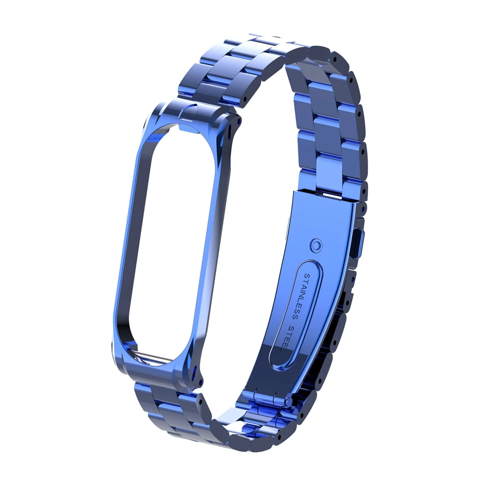 Металлический ремешок для mi Band 4 3 ремешок Xiao mi браслет из нержавеющей стали mi Band 3 4 ремешок для mi Band 4 3 браслеты Pulseira