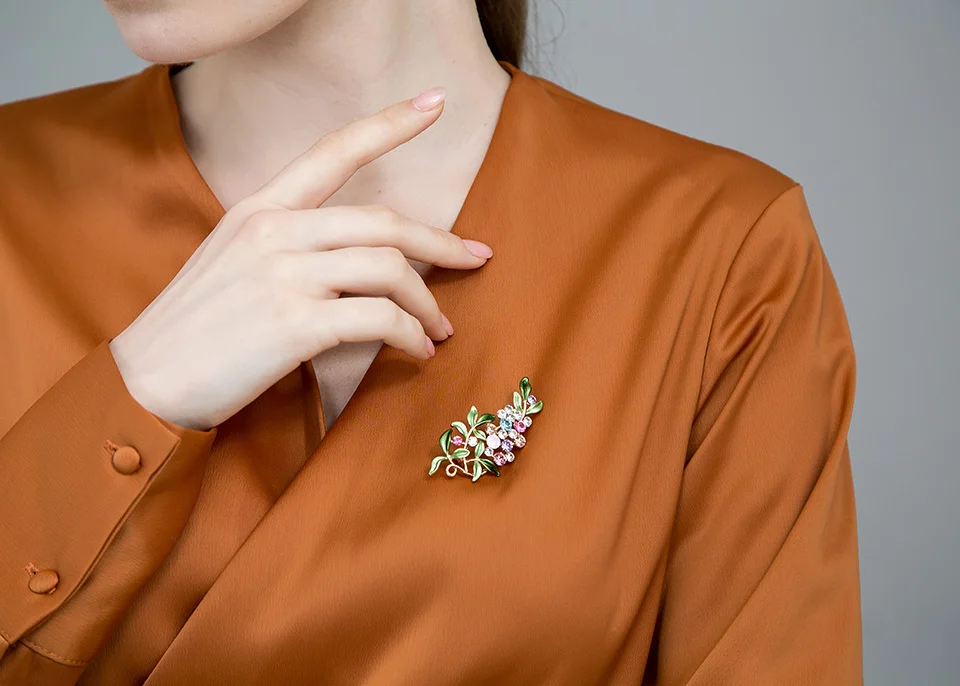 Роскошные Bijoux Большой эмалевые листьев цветы броши эпоксидной корсаж Свадебные Броши букет хиджаб булавки броши вечерние для женщин много