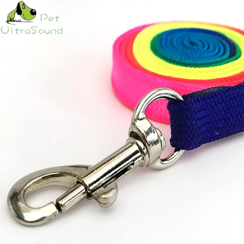 Ультратонкая нейлоновая шлейка для собак цветная со свинцовым поводком