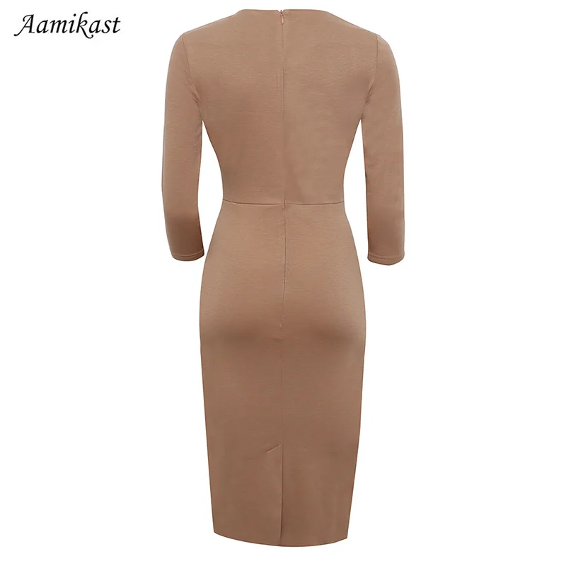Aamikast женское сексуальное элегантное платье с квадратным воротником осенне