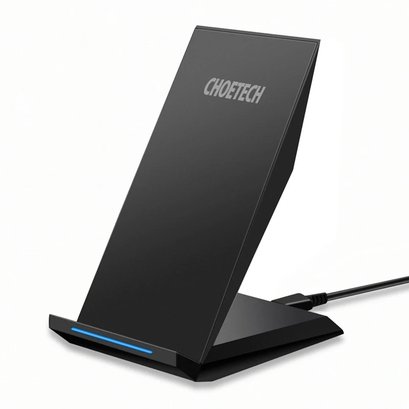 Choetech Qi Беспроводной Зарядное устройство Стенд 10 W 2 Быстрая зарядка зарядки для Iphone Xr Xs Max 8 samsung Galaxy S8 плюс S7 Портативный Chargin