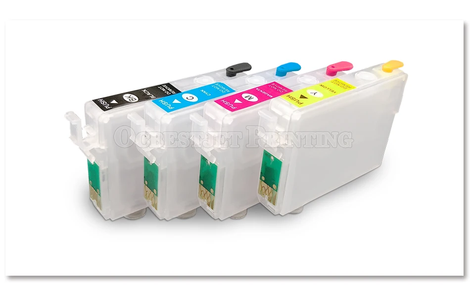 4 цвета/набор T1281-T1284 многоразового картриджа с чипом ARC для Epson Stylus S22 SX125 SX130 SX420W SX425W BX305FW T1281