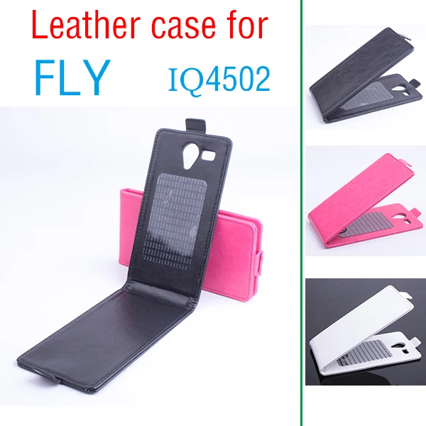 Кожаный чехол для Fly IQ4502 ERA Energy 1 чехол-книжка IQ 4502 Energy1 чехлы мобильных телефонов |