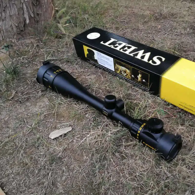 Bestsight 6-24x50AOE освещенный оптический с золотой отметкой и зелеными красными огнями для охотничьего ружья