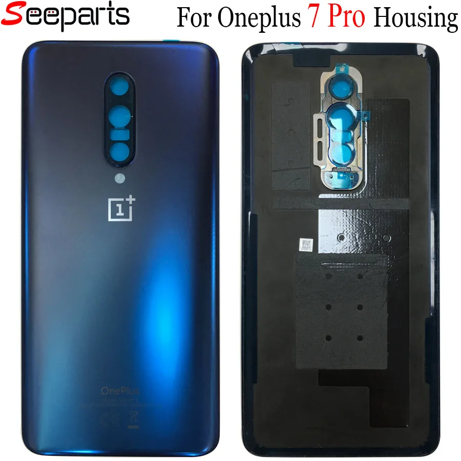 Чехол на заднюю панель для oneplus 7 Pro, чехол на заднюю дверь, корпус, запасные части для oneplus 7 pro, задний корпус
