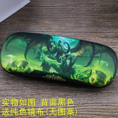 P Чехол для очков с изображением игры Blizzard World of Warcraft для мужчин и женщин, кожаный футляр для очков с изображением героев мультфильмов для мальчиков и девочек, студенческий Чехол для очков - Цвет: P