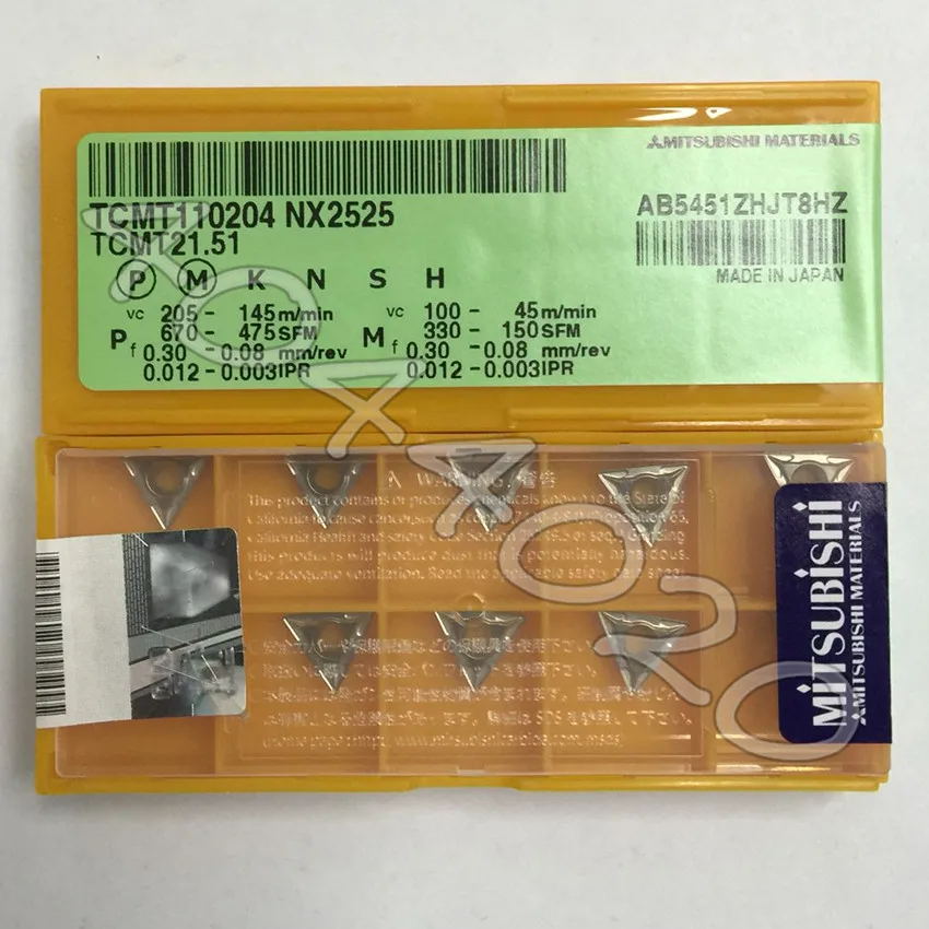 

TCMT110204 NX2525 TCMT21.51 NX2525 10pcs carbide inserts
