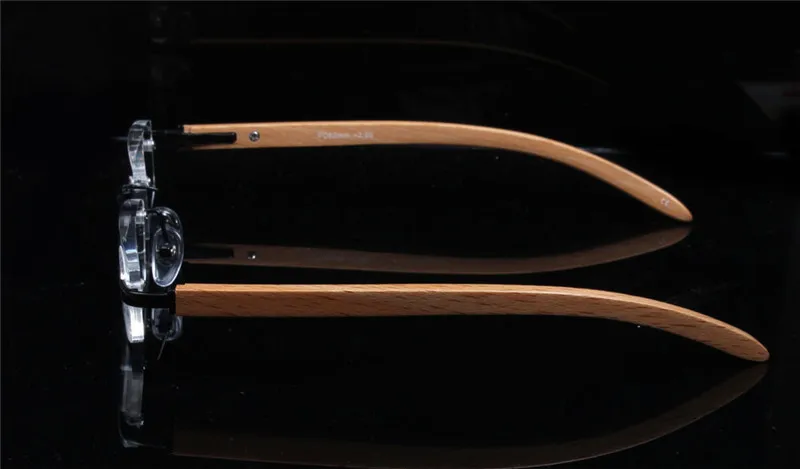 2018 мужские и женские деревянные очки для чтения без оправы ручной работы