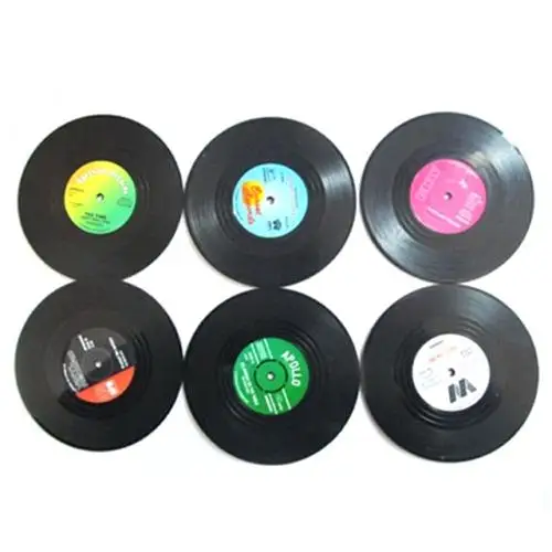 FashionRetro CD-Design Antislip Silicone Drink Coaster Pad Cup Coffee Mat Placemat | Дом и сад