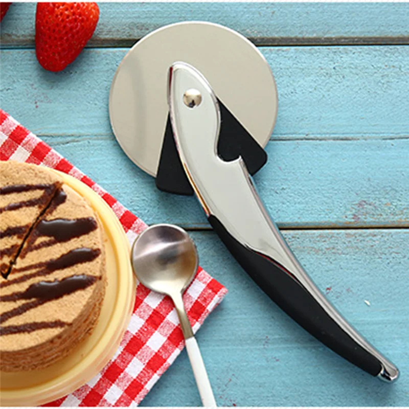 Pizza Wheels Scissors Ideal For Pies Waffles And Dough Cookies Stainless Steel Cutter Knife Kitchen Accessories Cake Tools | Дом и сад