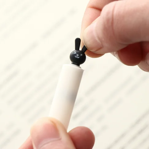 4 шт./партия Новая креативная милая маленькая кроличья стираемая гелевая ручка