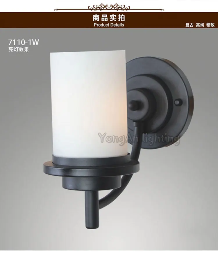 rh American country retro single head wall lamp mirror front bedside aisle lights | Обустройство дома