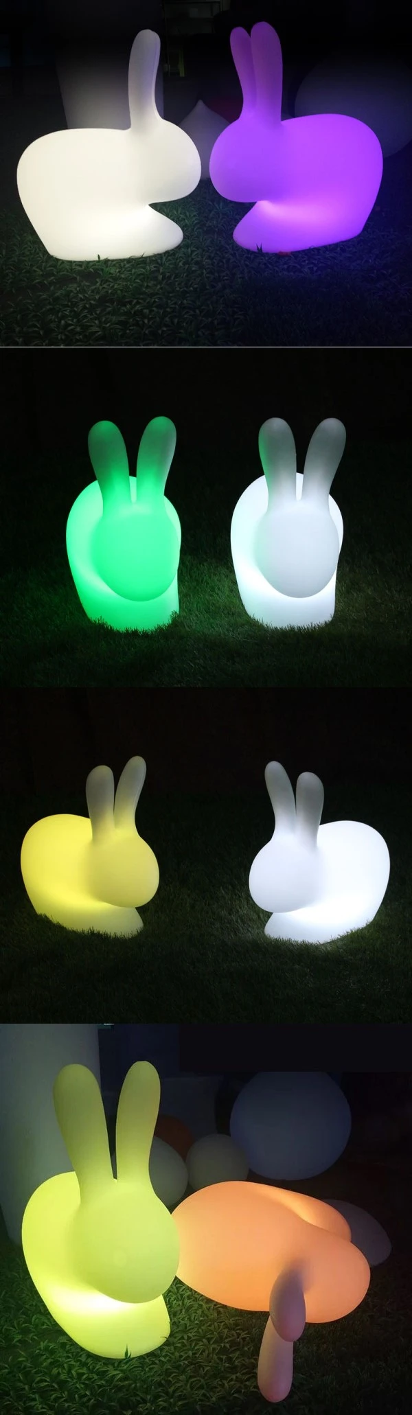 Led Кролик стул 26 см X 14 см X 27 см/45 см X 26 см X 53 см