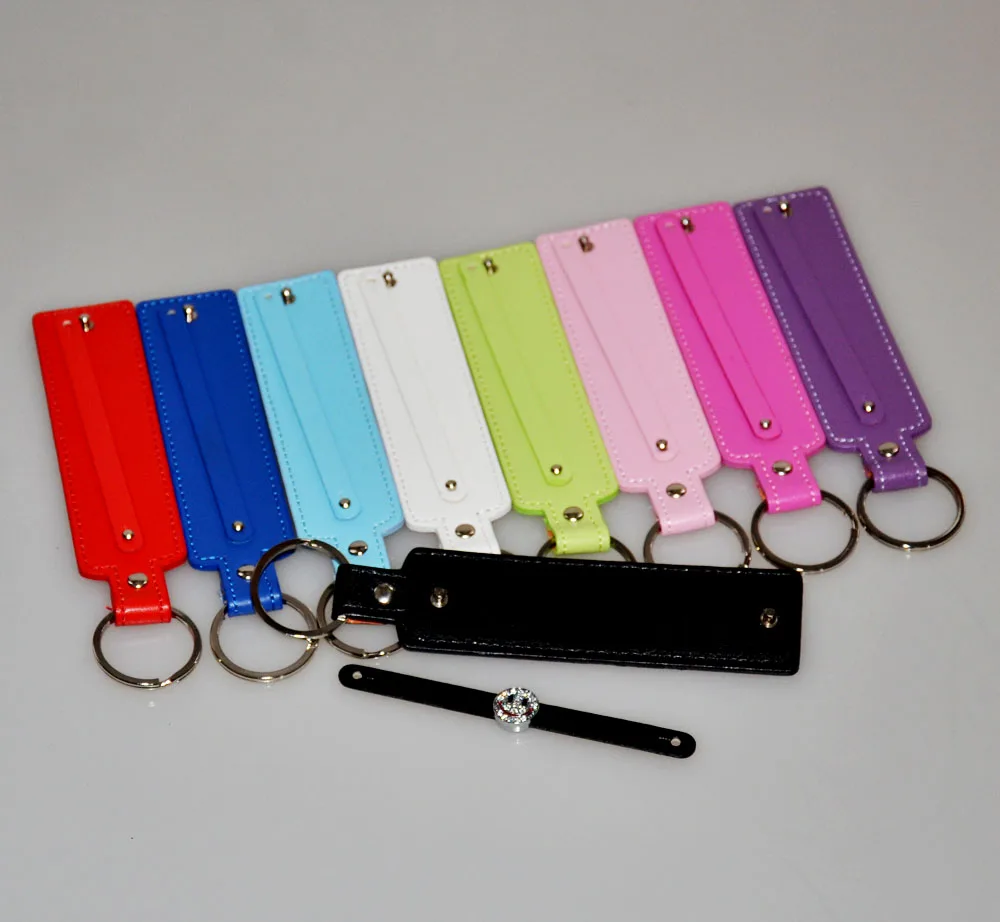 Free Shipping 30PCS (8+30)Width*130mm Length PU Leather Key Rings/Key Chains Fit 8mm Slide Charms Letters | Украшения и