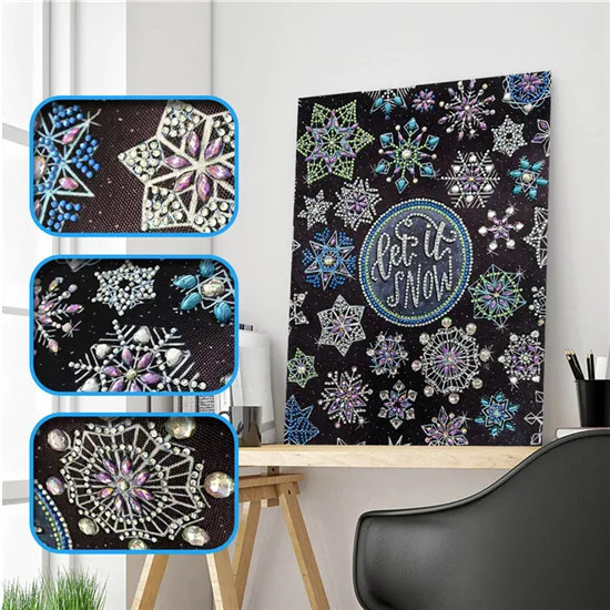 30X40 5D DIY Алмазная картина персонаж мультфильма животное особой формы Алмазная мозаика украшение - Цвет: 30X40