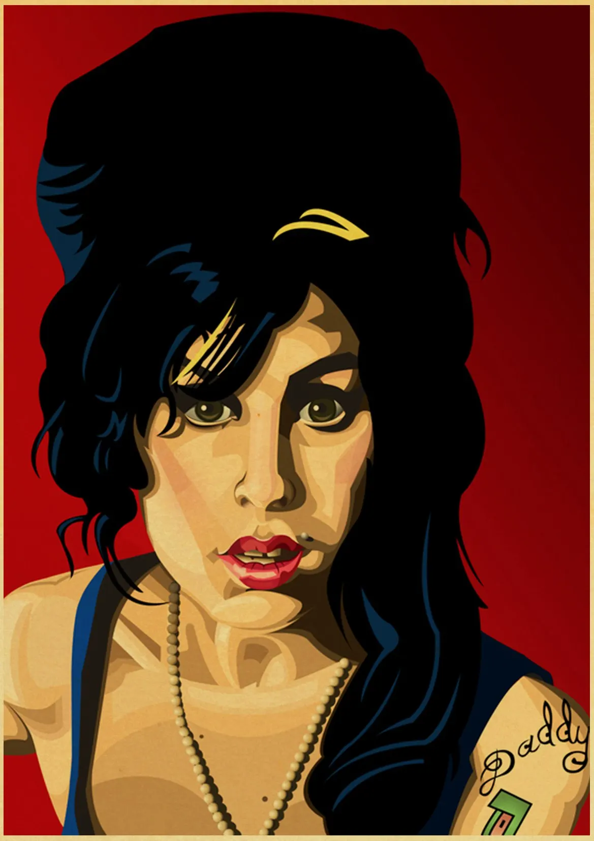 D113 Amy Winehouse винтажные плакаты печать настенная живопись высокого качества декор плакат настенная живопись украшение дома - Цвет: D113