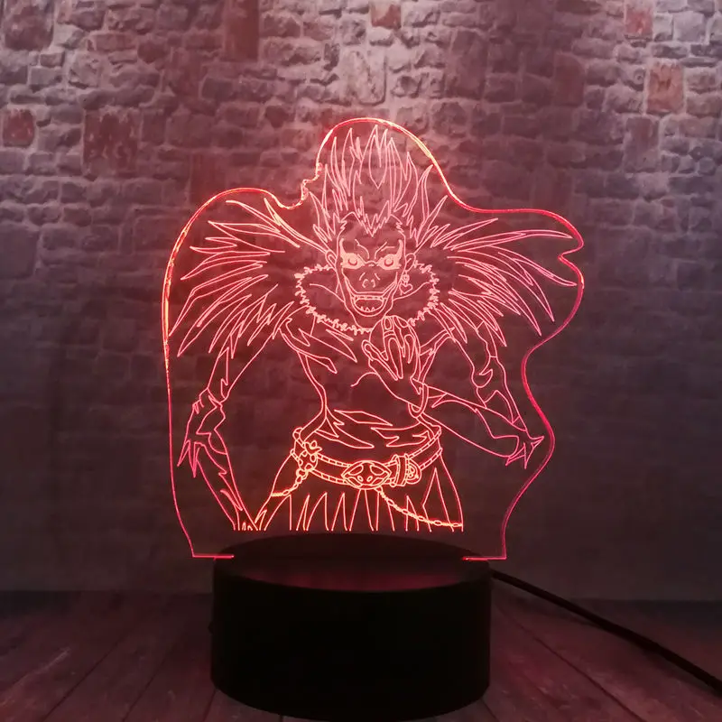 Светильник со шнуровкой модель 3D Иллюзия светодиодный светильник 7 цветов